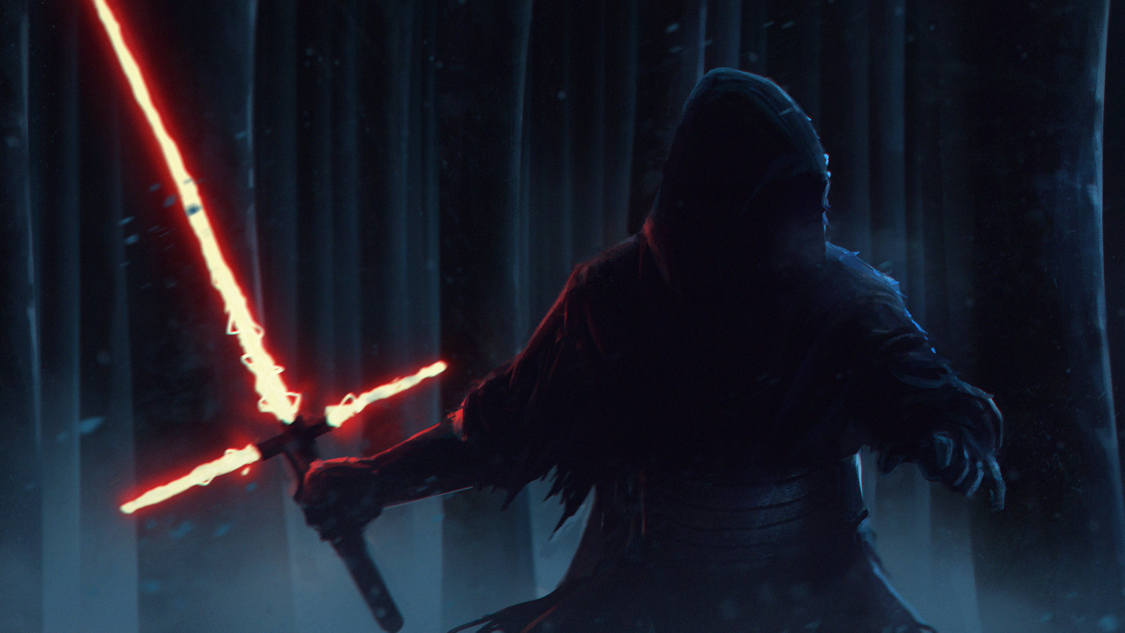 Kylo Ren Star Wars Force Awakens Artwork 4K2686217934